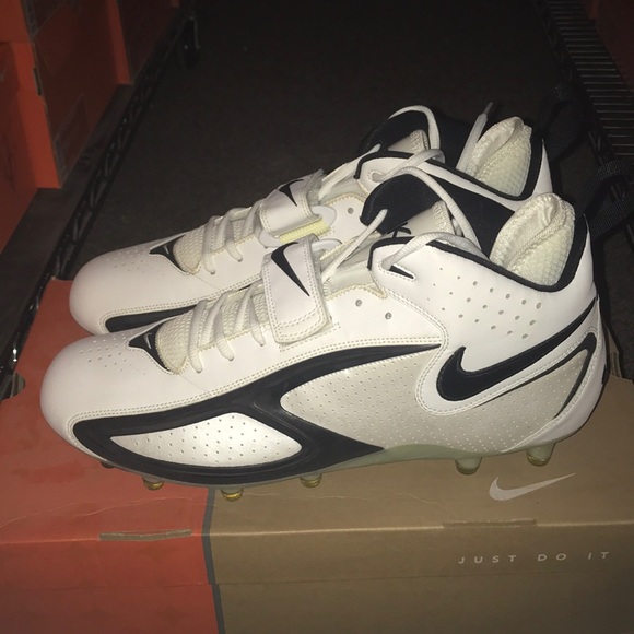Men's New in box Nike football cleats blade II TD white black 310937 101 size 13 - Picture 3 of 6